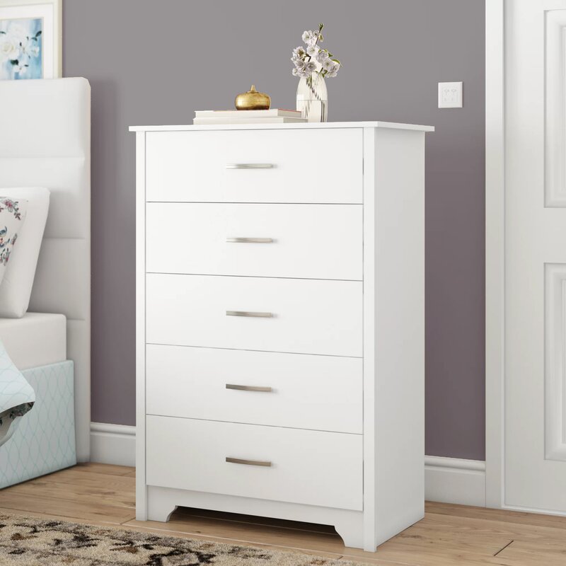 White Fusion 5 Drawer Chest K8749