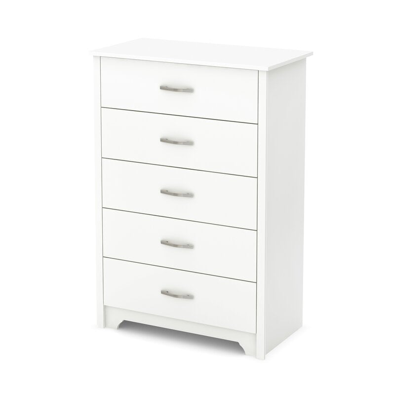 White Fusion 5 Drawer Chest K8749