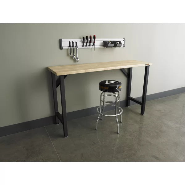 66"W Butcher Block Top Workbench
