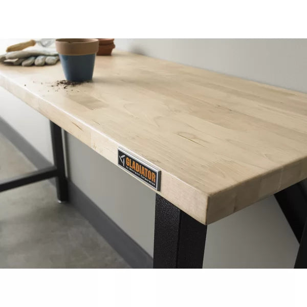 66"W Butcher Block Top Workbench