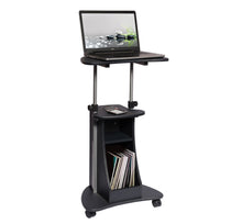 Load image into Gallery viewer, Sit To Stand Rolling Adjustable Height Laptop Cart 2018
