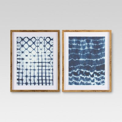 2pk Shibori Wall Art - Threshold™ K6906