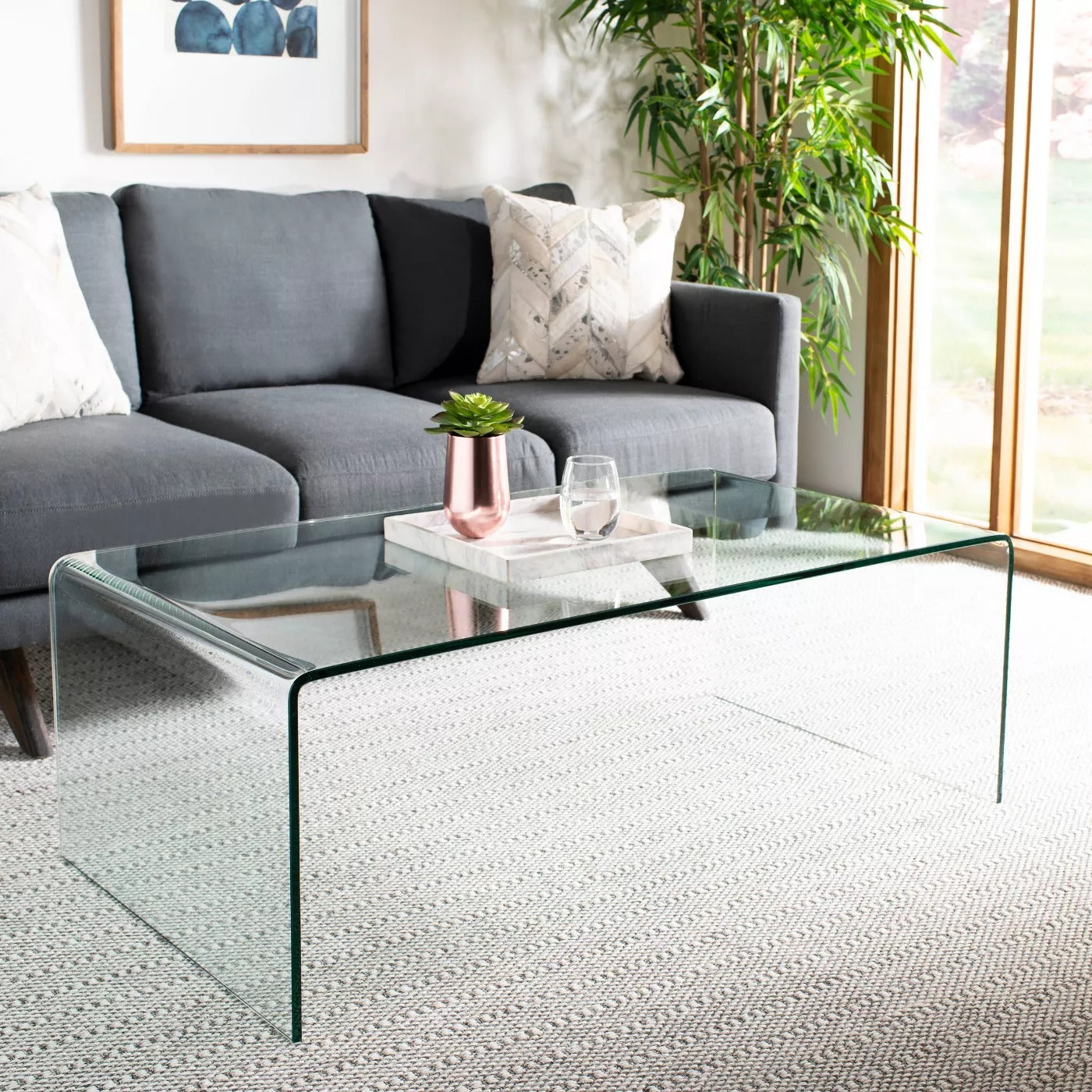 Willow Coffee Table Clear - Safavieh CYB670