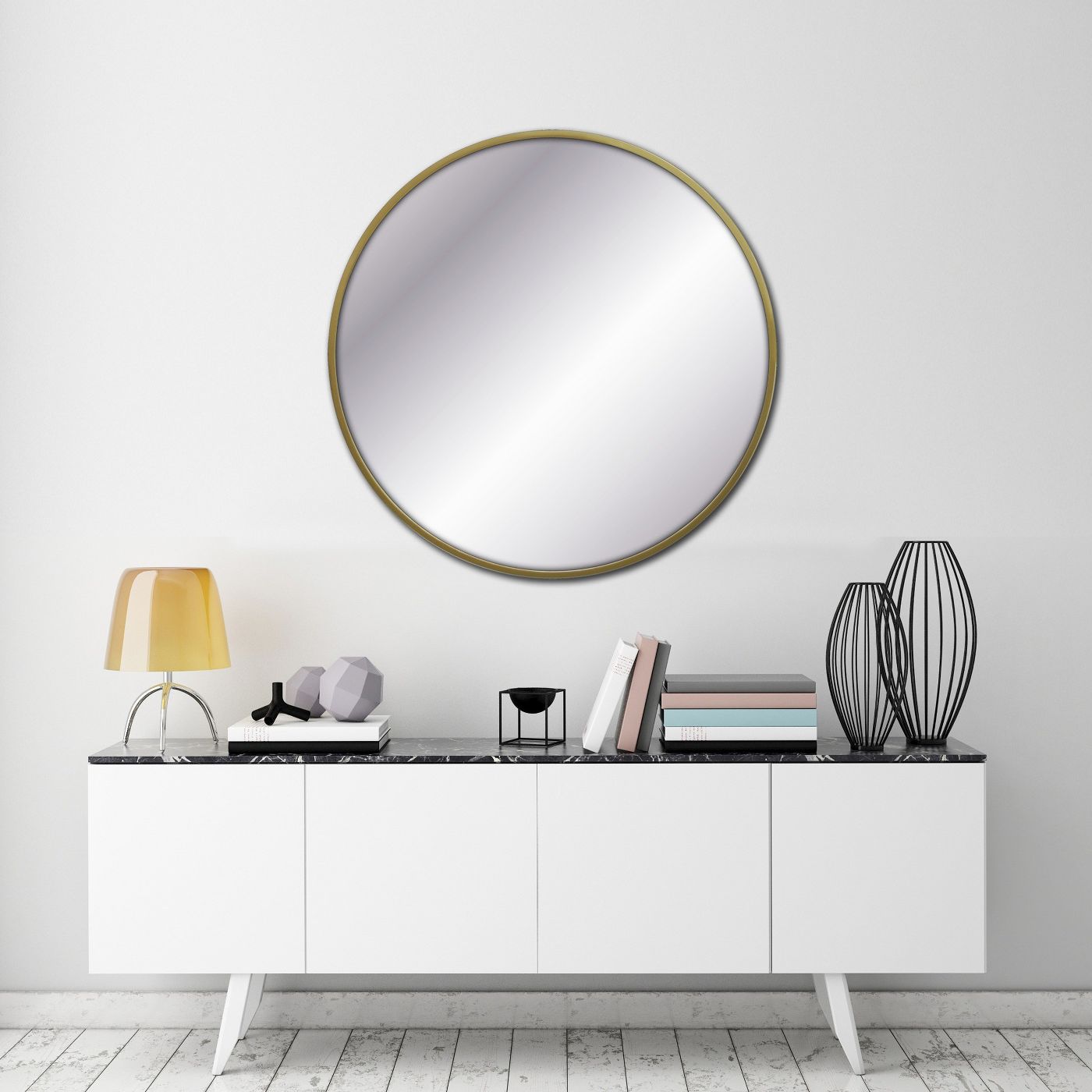 28" Round Decorative Wall Mirror K7307