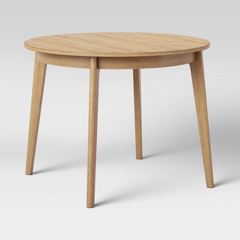 40" Astrid Mid-Century Round Dining Table with Fixed Top