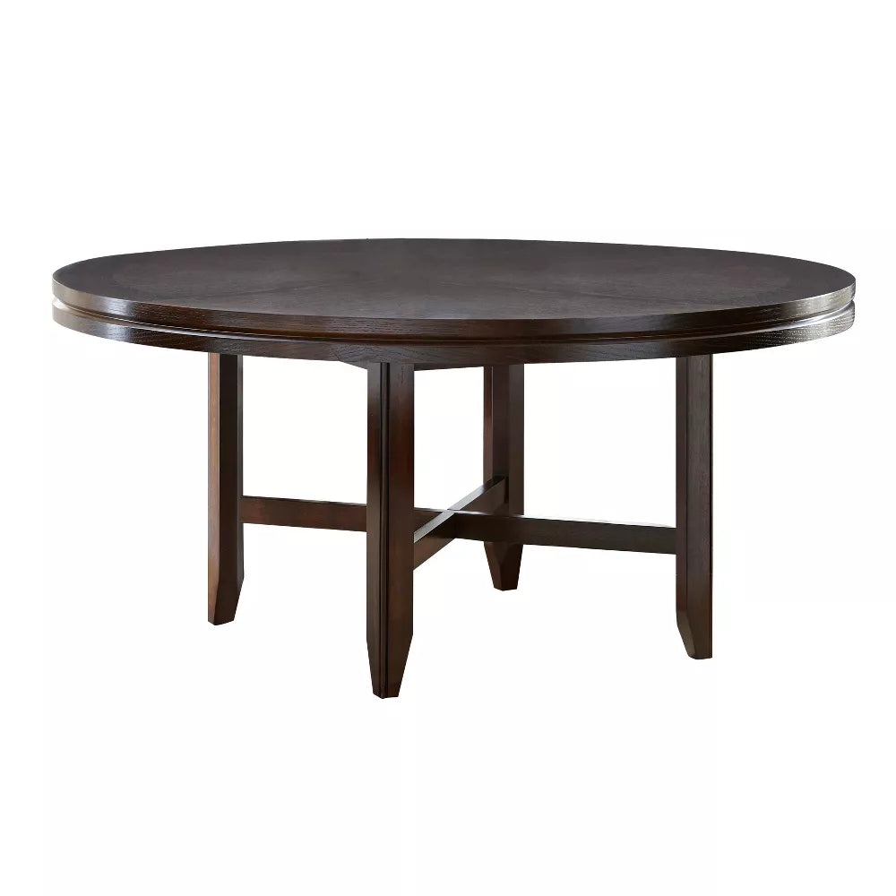 72" Talbot Round Dining Table Dark Oak (top only)