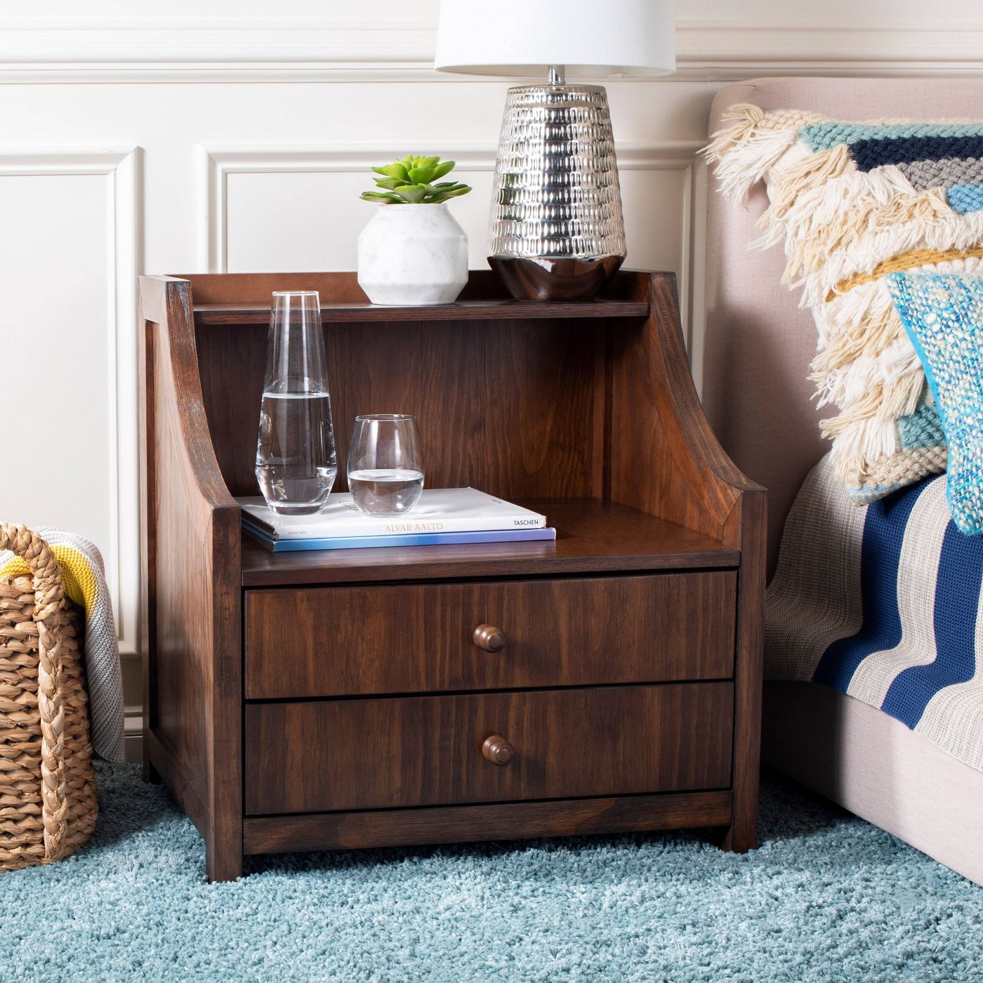 2 Drawer Ellie Nightstand - #8564T