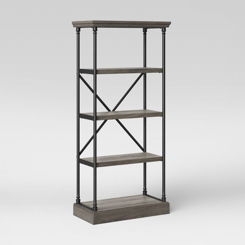 65" Conway Cast Iron Bookshelf