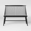 Harwich High Back Windsor Bench Black