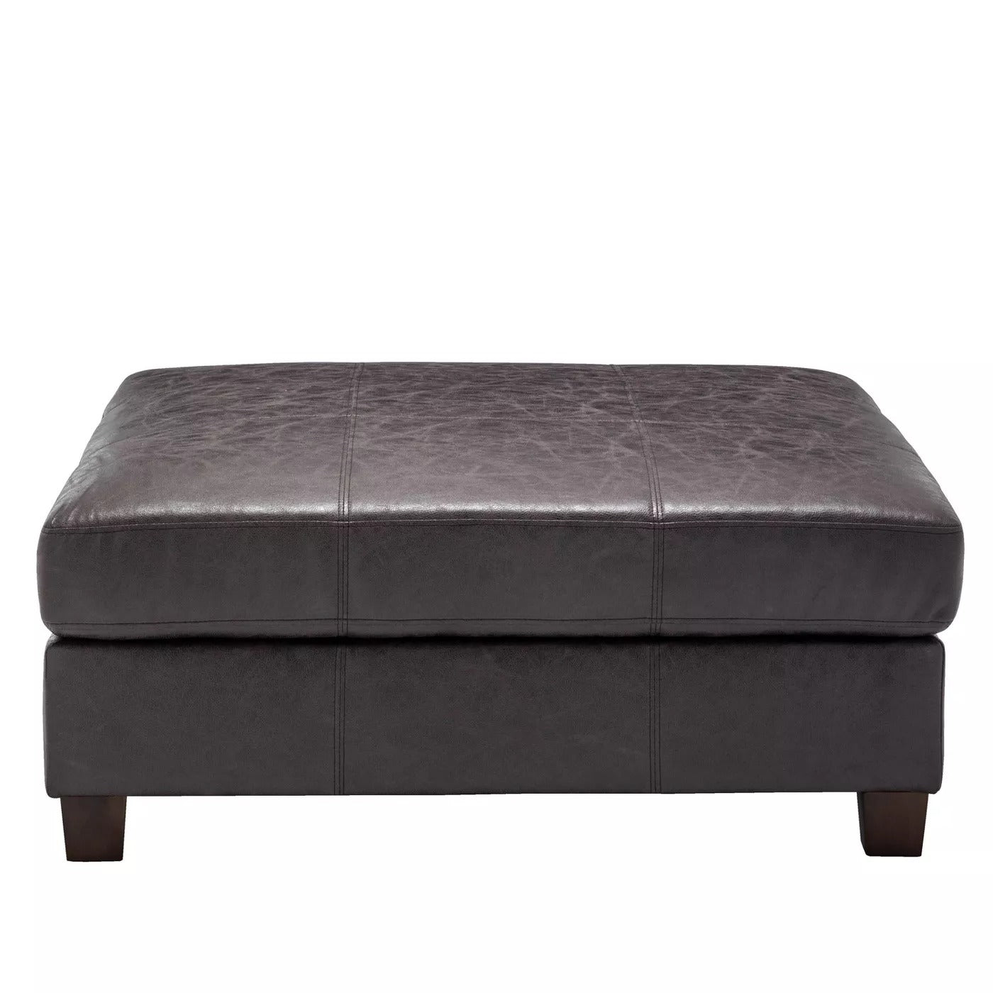 40" Rectangle Ottoman with Pillowtop and Exposed Stitching - WOVENBYRD CA339