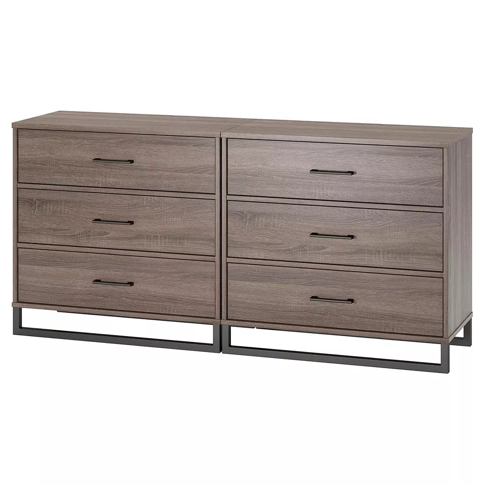 Mixed Material 3 Drawer Dresser