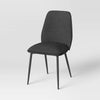 2pk Candelaria Upholstered Dining Chairs Dark Gray