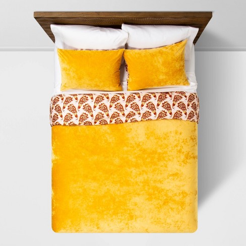 Amber Reversible Velvet Peacock Comforter & Sham Set - Opalhouse™ TJ185