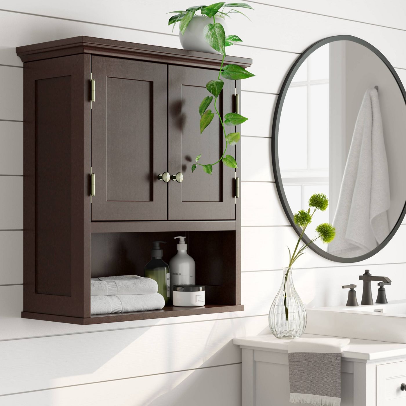 DIY Wood Wall Cabinet *As Is* - #8491T