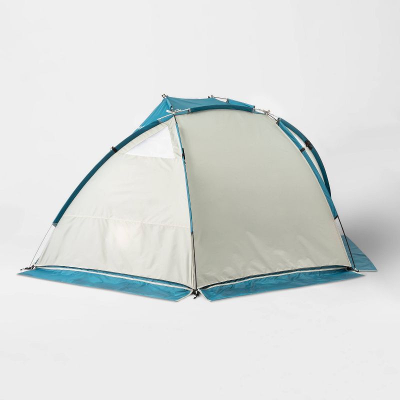 8 ft. 10 in. L x 3 ft. 7 in. W x 46 in. Beach Shelter Tent
