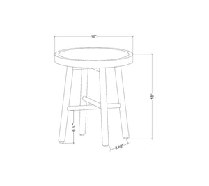 Shaker Accent Stool  1053