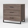 Mixed Material 3 Drawer Dresser