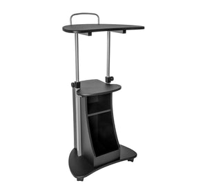 Sit To Stand Rolling Adjustable Height Laptop Cart 2018