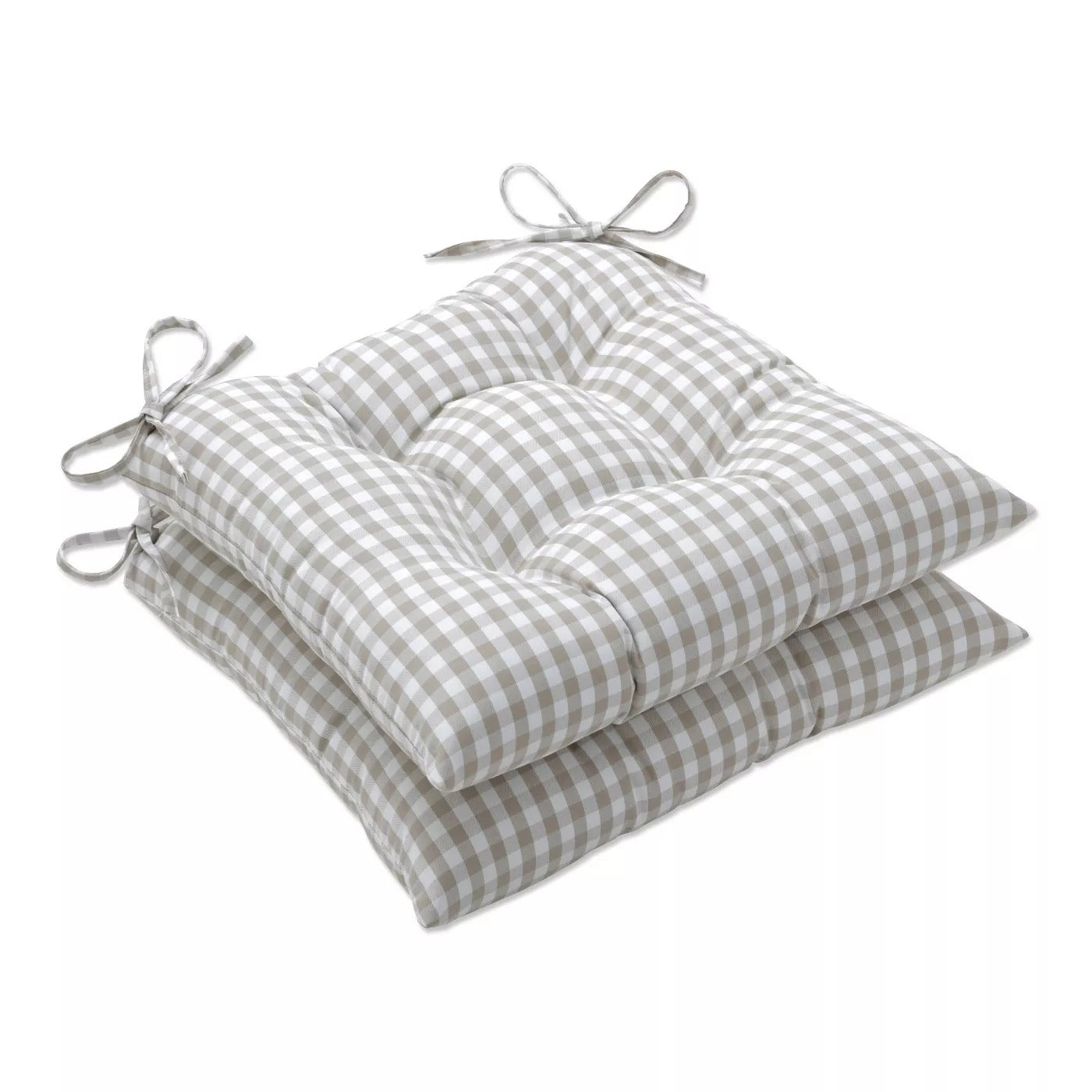 2pc Outdoor/Indoor Wrought Iron Seat Cushion Set Dawson - Pillow Perfect (Set of 2) KB1220-A4-B1-P1
