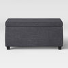 Load image into Gallery viewer, Double Storage Ottoman Dark Gray 1061