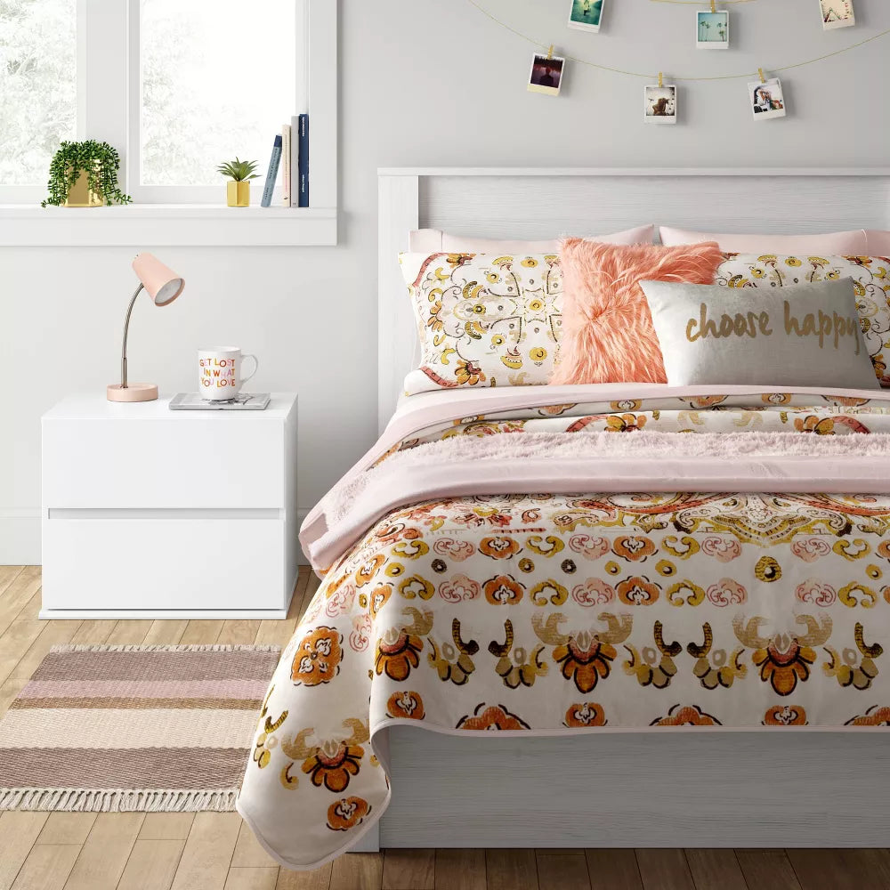 2 Drawer Modular Nightstand White