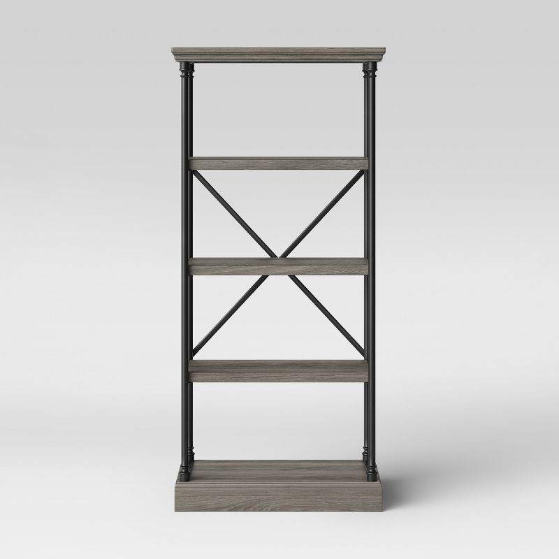 65" Conway Cast Iron Bookshelf