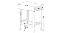 Load image into Gallery viewer, 24&quot; Rumford Saddle Counter Stool Set of 2, 1065 (2 boxes)
