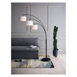 Avenal Shaded Arc Floor Lamp RM148