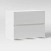 2 Drawer Modular Nightstand White