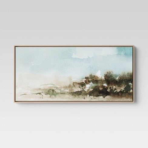 47" X 24" Watercolor  Landscape Framed Canvas - Project 62™ K8344