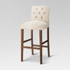 Load image into Gallery viewer, Set of 2 28&quot; Brookline Tufted Barstool Chestnut Finish Oyster