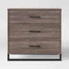 Mixed Material 3 Drawer Dresser