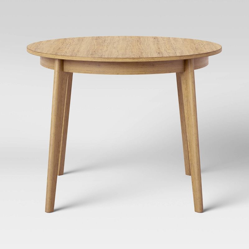 40" Astrid Mid-Century Round Dining Table with Fixed Top