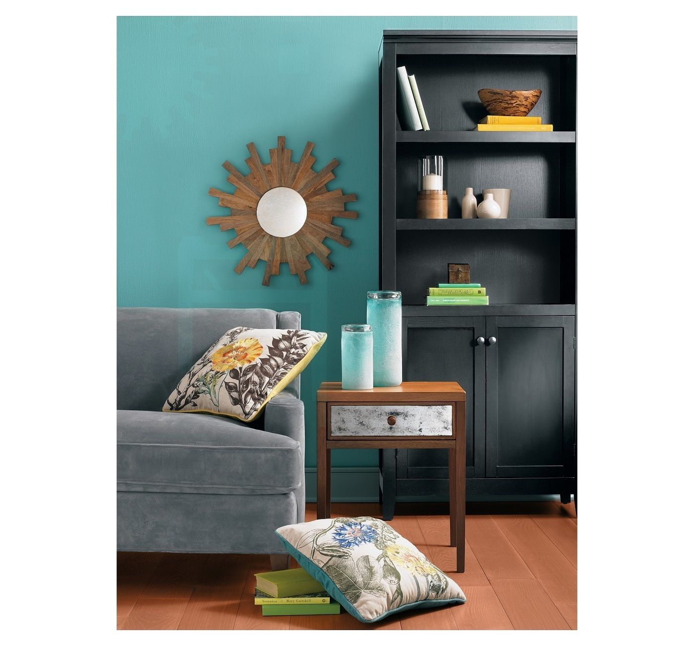 5 shelf bookcase with doors Dr195