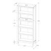 Load image into Gallery viewer, 72&quot; Carson 5 Shelf Bookcase 1071