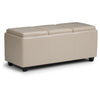 Franklin Storage Ottoman in Faux Leather 7337