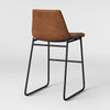 Bowden Upholstered Molded Faux Leather Counter Height Barstool