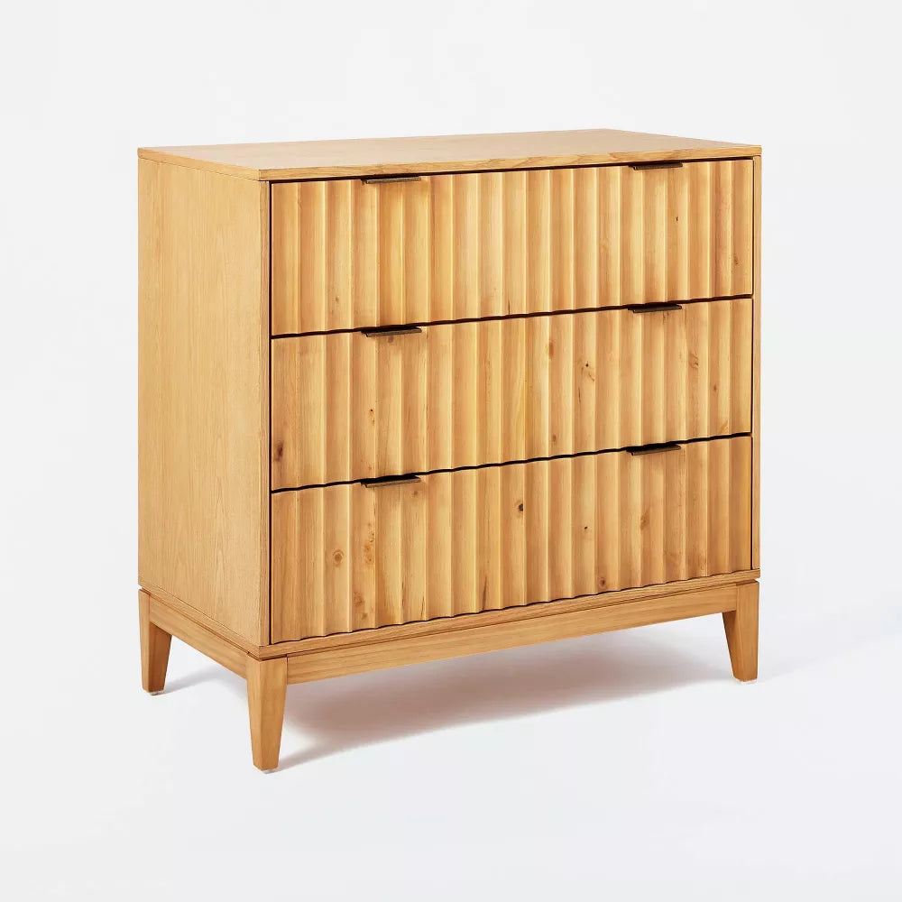 Thousand Oaks Wood Scalloped 3 Drawer Dresser – Salvage & Co Indy