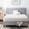 Gabouray upholstered low profile clearance storage platform bed