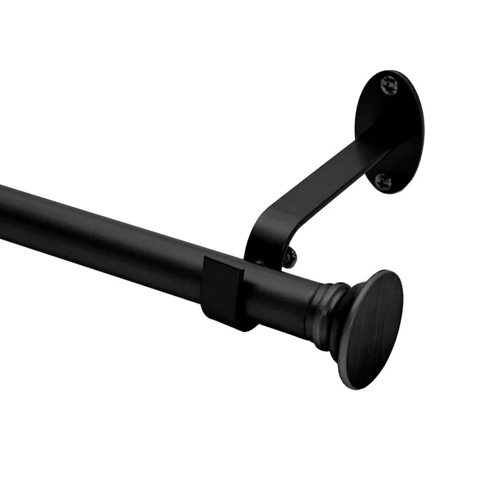 28"-48" W Wrought Iron Gaillac Single Curtain Rod