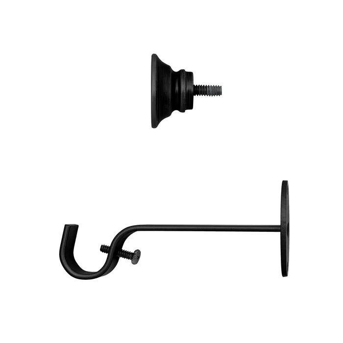 28"-48" W Wrought Iron Gaillac Single Curtain Rod