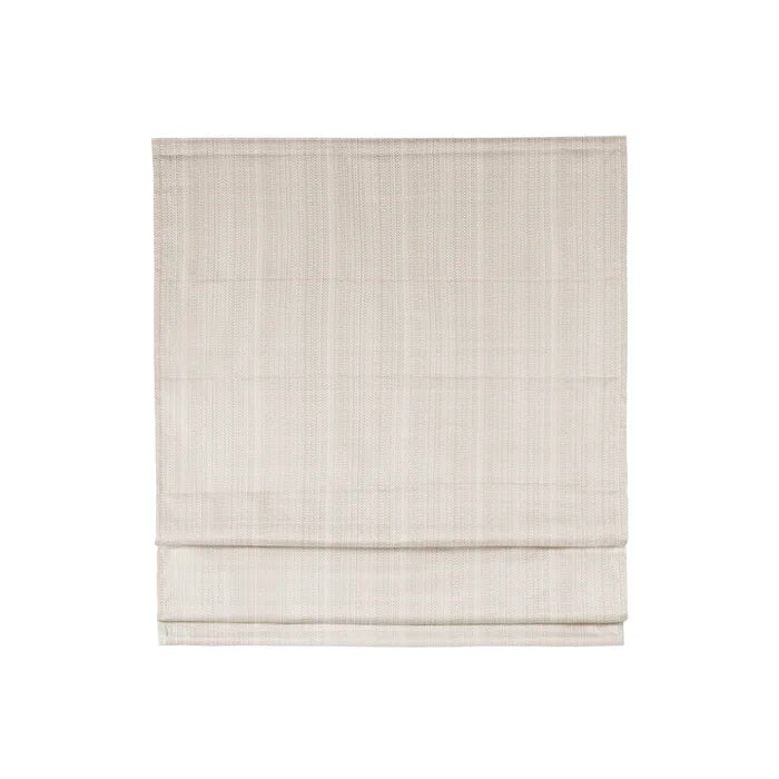 33"W x 64"L Ivory Galen Basketweave Room Darkening Roman Shade