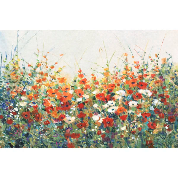 Garden In Bloom I by Timothy O' Toole - Wrapped Canvas Painting 20"x30"