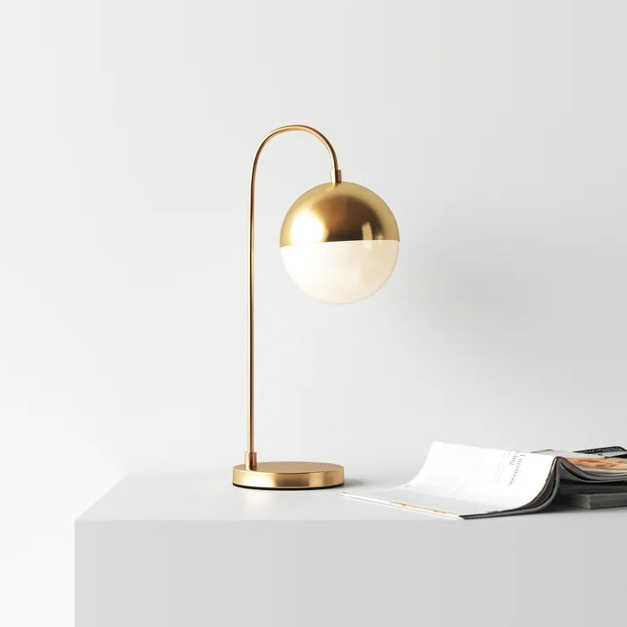 Gareth 20.5" Brass Gold/Black Desk Lamp