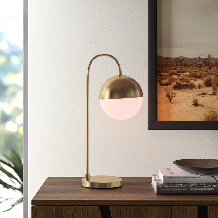 Gareth 20.5" Brass Gold/Black Desk Lamp