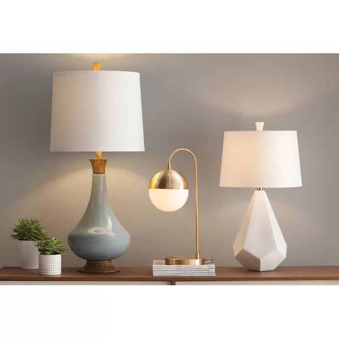 Gareth 20.5" Brass Gold/Black Desk Lamp