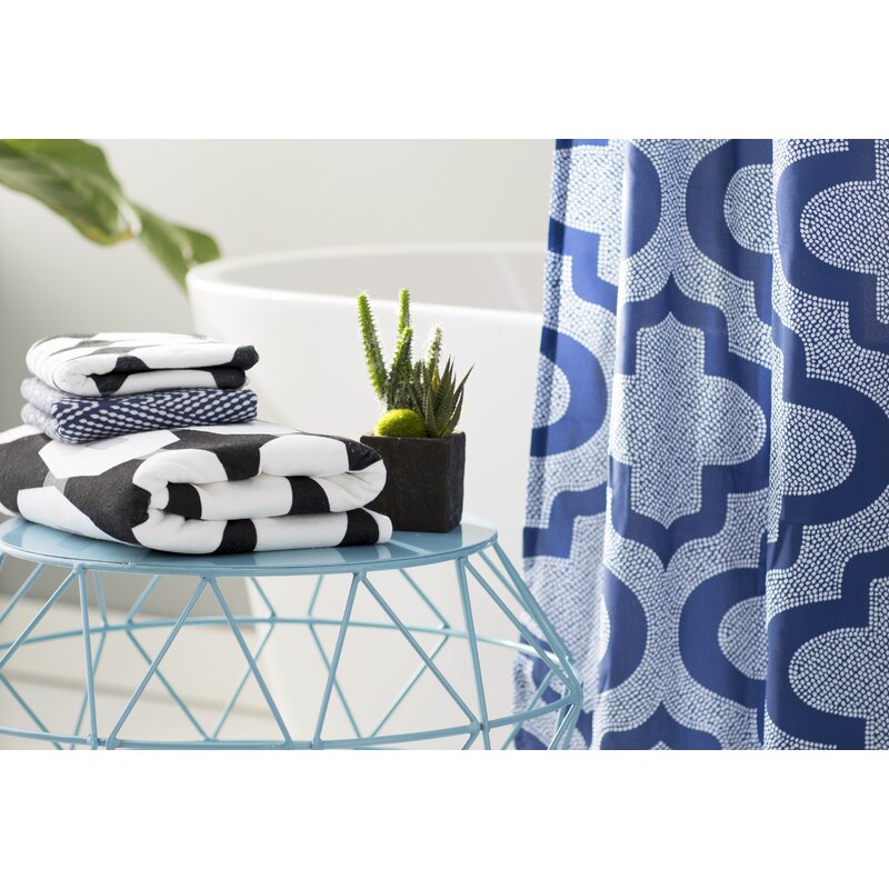 Black Geaslin Geometric Hand Towel (Set of 3) K8206