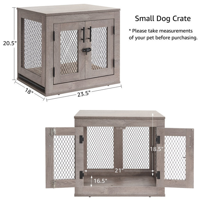 Small (20.5" H x 23.5" W x 18" D) Gendron Pet Crate