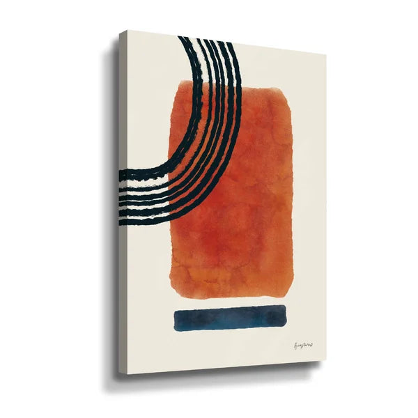 24" H x 16" W x 2" D Geo Abstract III - Bold Art on Canvas