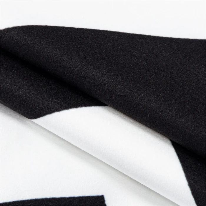 Black/White Geoff Outdoor Square Pillow Cover (Set of 4)